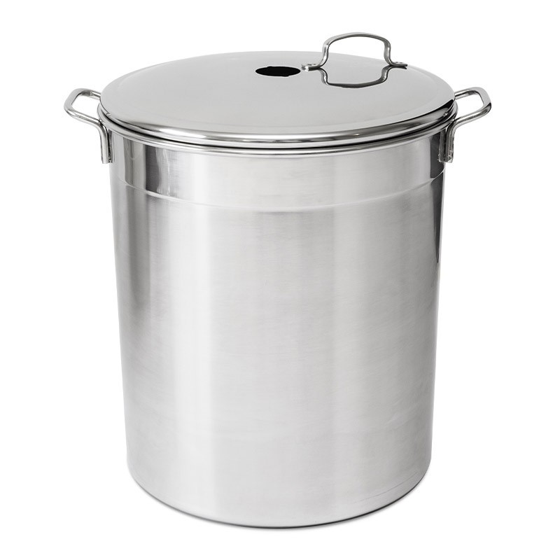 Stérilisateur inox à gaz 12 bocaux avec colonne et crochets