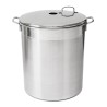 Stérilisateur inox à gaz 12 bocaux avec colonne et crochets