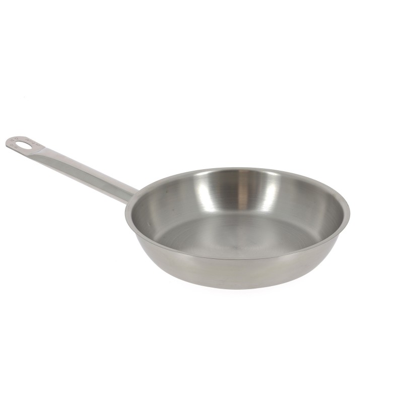 Poêle inox induction 28 cm professionnelle