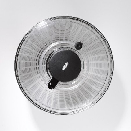 Essoreuse à salade inox 26 cm avec poussoir ergonomique OXO