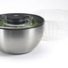 Essoreuse à salade inox 26 cm avec poussoir ergonomique OXO
