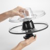 Essoreuse à salade inox 26 cm avec poussoir ergonomique OXO