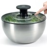 Essoreuse à salade inox 26 cm avec poussoir ergonomique OXO