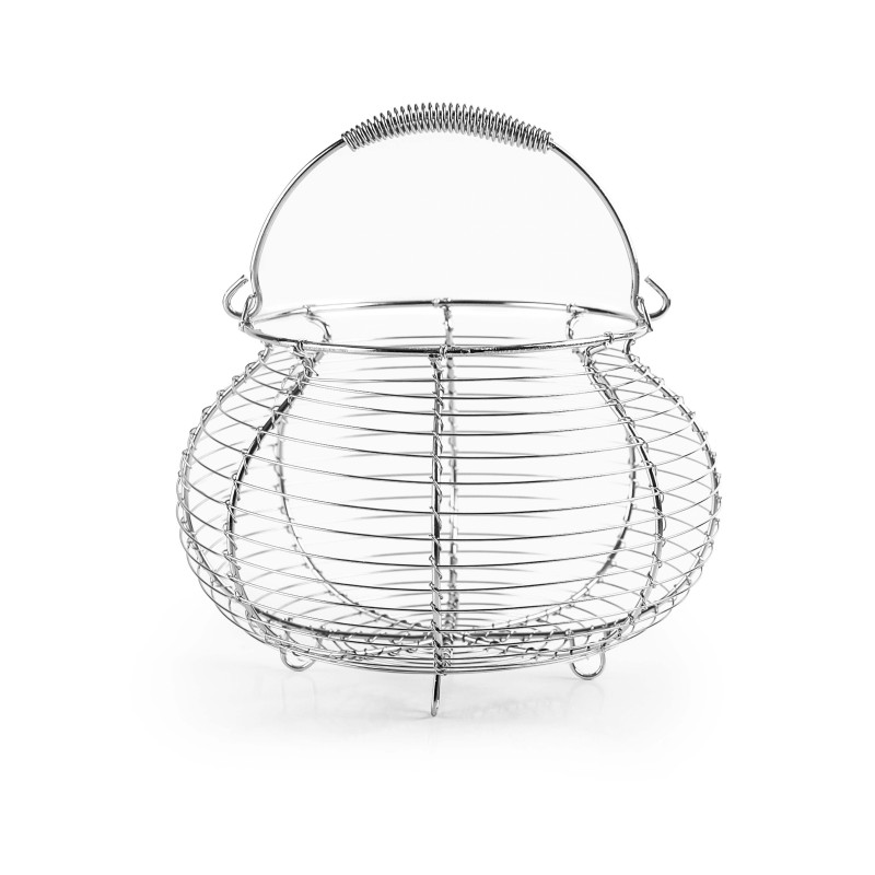 Panier à salade 20 cm en acier chromé
