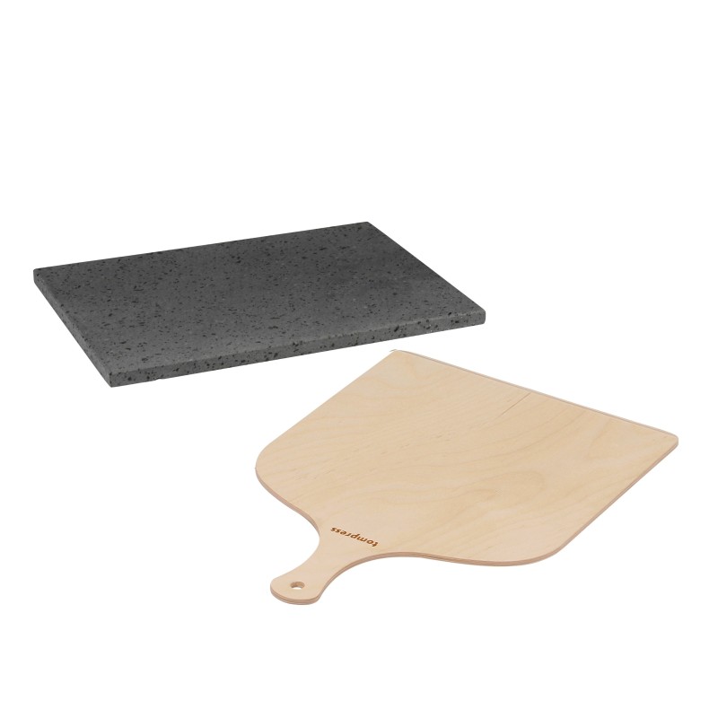 Plaque Cuisson Pierre De Lave Etnea 25x25 Cm - Pour Barbecue Gaz, Four, Pizza, Viandes - Naturelle, Anti-adhésive, Saine - 2
