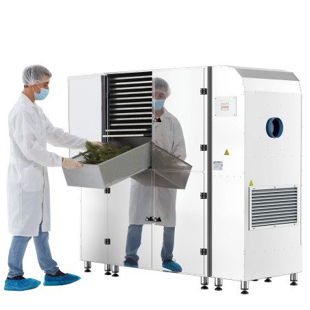Déshydrateur professionnel inox 72 plateaux 25 m² triphasé 10 200 W