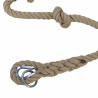 Corde à nœuds 3,2 m. en chanvre naturel pour portique de balançoire fabriquée en France