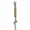 Corde à nœuds 3,2 m. en chanvre naturel pour portique de balançoire fabriquée en France