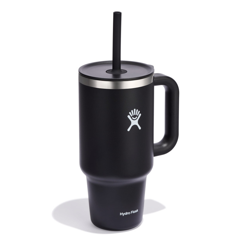 Mug tumbler 940ml avec paille noir - Hydro Flask