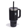 Mug tumbler 940ml avec paille noir - Hydro Flask