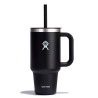 Mug tumbler 940ml avec paille noir - Hydro Flask