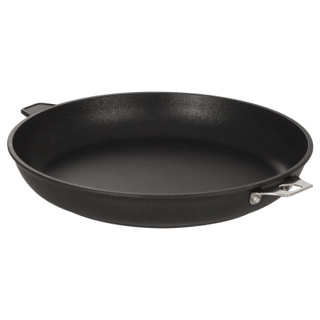 Poêle 32 cm en fonte d'alu antiadhésive induction avec contre poignée sans queue