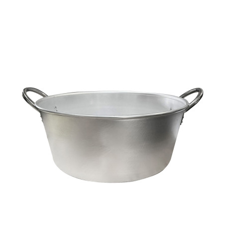 Bassine landaise alu 36 cm à gras et confiture 11 litres
