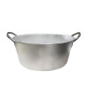 Bassine landaise alu 45 cm à gras et confiture 20 litres