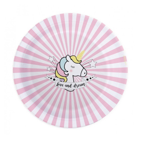 Assiette Licorne x8 - ScrapCooking