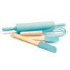 Kit pâtisserie 4 ustensiles enfant bleu - ScrapCooking