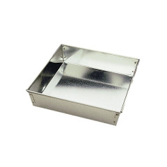 Moule carré 22cm fer blanc - Gobel
