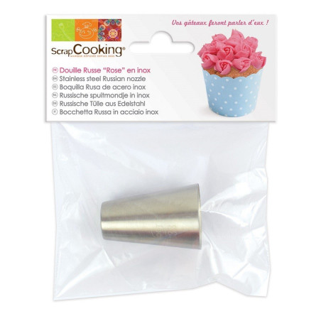 Douille russe Rose inox - ScrapCooking