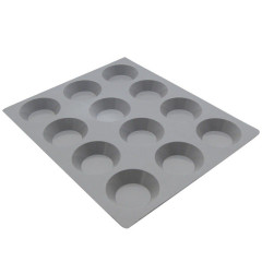 Plaque silicone 12 tartelettes Elastomoule - De Buyer