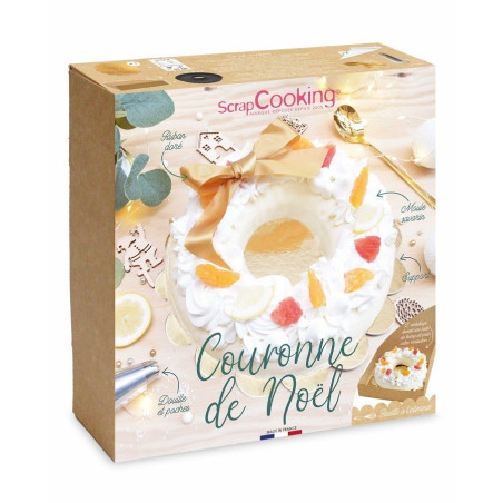 Kit moule bûche couronne de Noël - ScrapCooking