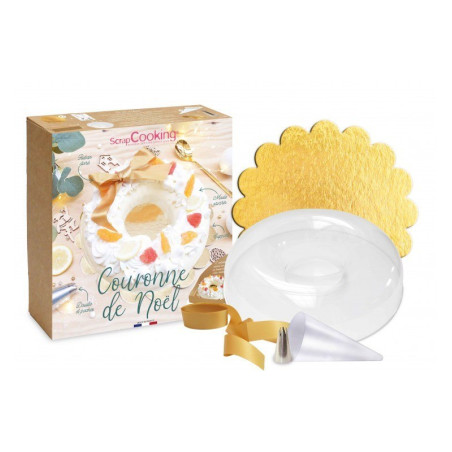 Kit moule bûche couronne de Noël - ScrapCooking