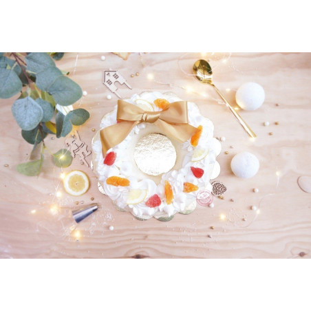 Kit moule bûche couronne de Noël - ScrapCooking