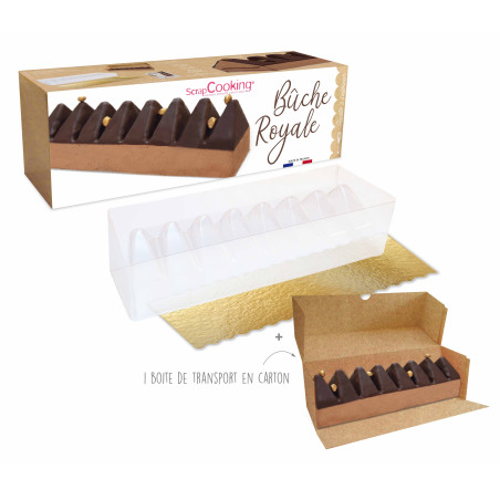 Kit moule Bûche royale - ScrapCooking