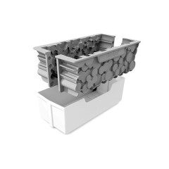 Moule silicone bûche Woody - Silikomart Professional