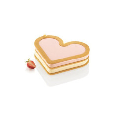 Moule silicone cœur Love story- Silikomart