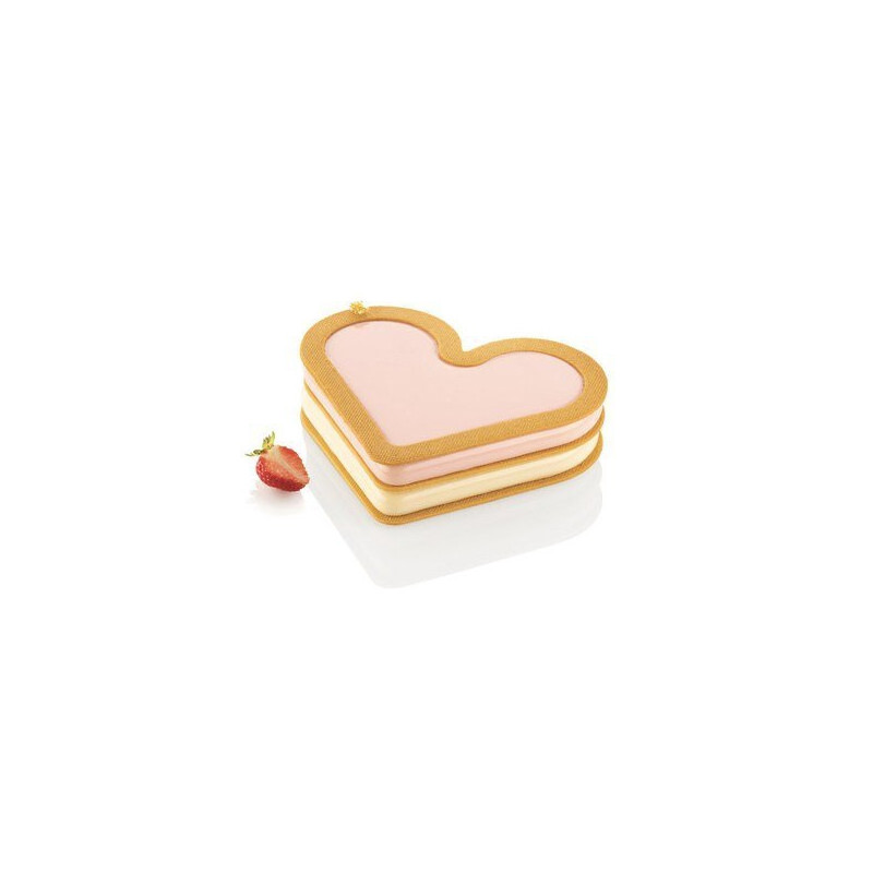 Moule silicone cœur Love story- Silikomart