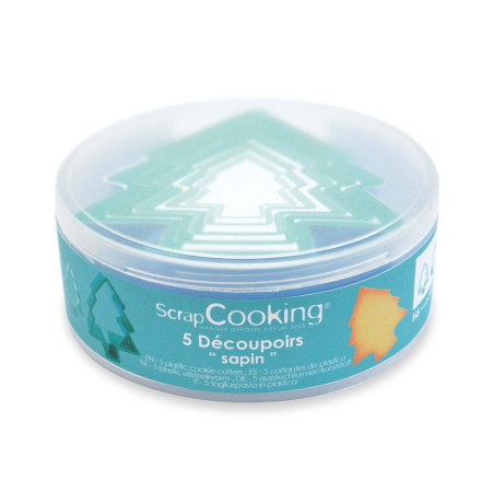 Découpoir sapin x5 - ScrapCooking