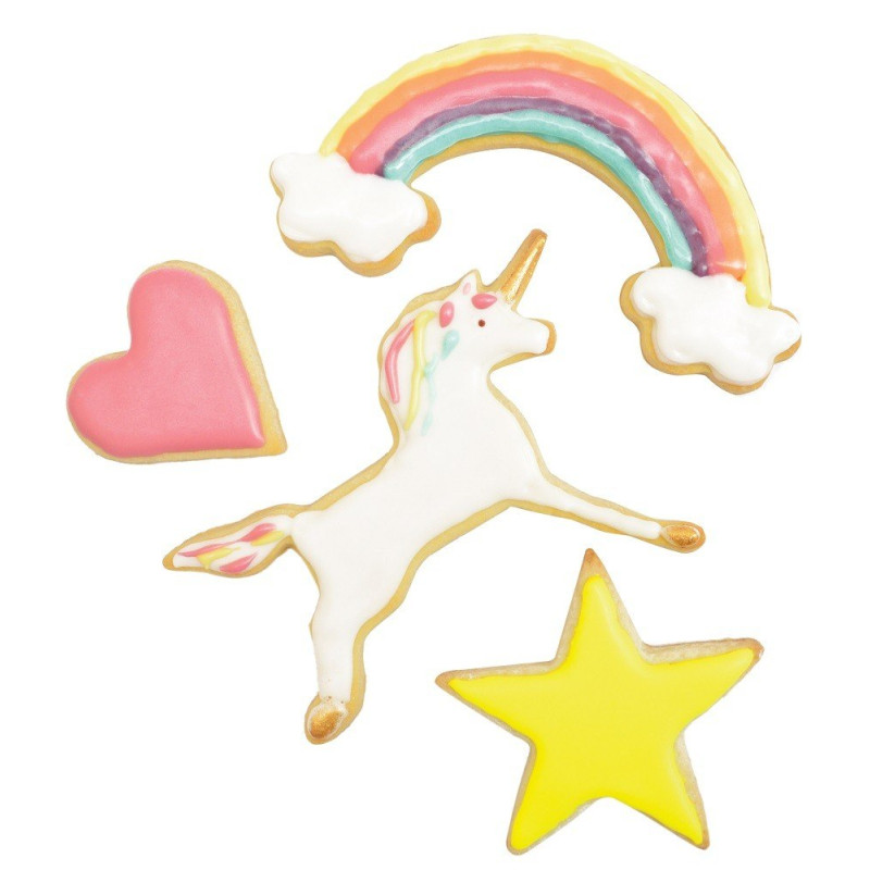 Découpoir Licorne sur cintre x4 - ScrapCooking