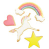 Découpoir Licorne sur cintre x4 - ScrapCooking