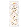 Découpoir doré flocon sapin rennes x3 - ScrapCooking