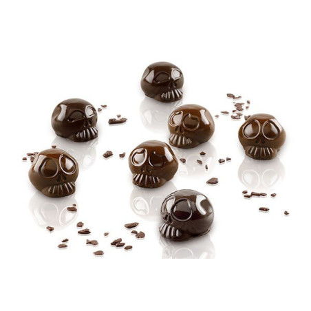 Moule chocolat tête de mort Amleto - Silikomart
