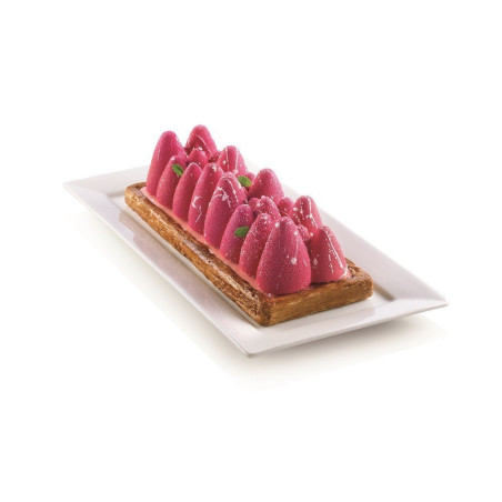 Kit moule bûche Ice Glow silicone 3D - Silikomart
