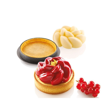 Kit Tarte Ring Fleur Michalak 8cm x6 - Silikomart Professional