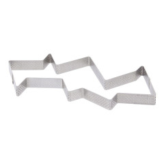Cercle à entremets perforé triangle 6 parts - De Buyer
