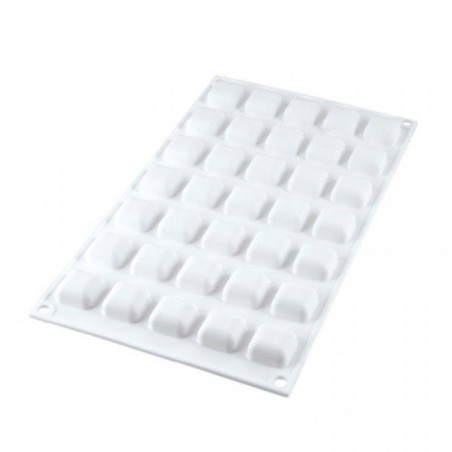 Moule silicone micro carré bombé x35 - Silikomart
