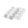 Moule sphère Truffes x8 - Ø 5,2 cm - Silikomart