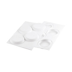 Moule décor rond 80ml x4 - Silikomart professional
