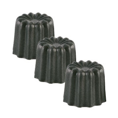 Moule cannelé aluminium revêtu 5,5cm x3 - Patisse