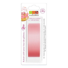 Ruban satin rose 2m - Scrapcooking