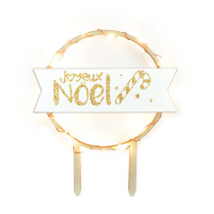 Cake Topper LED Joyeux Noël - ScrapCooking