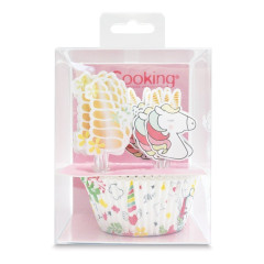 Caissette et cake topper Licorne x24 - ScrapCooking