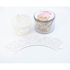 Contour cupcake Dentelle x12 - ScrapCooking