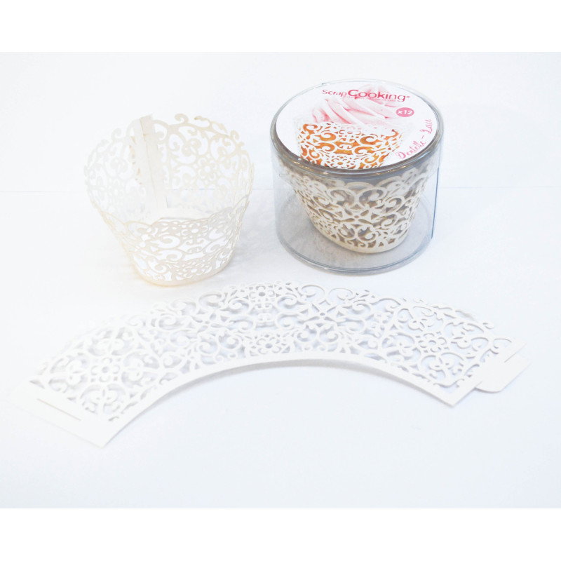 Contour cupcake Dentelle x12 - ScrapCooking