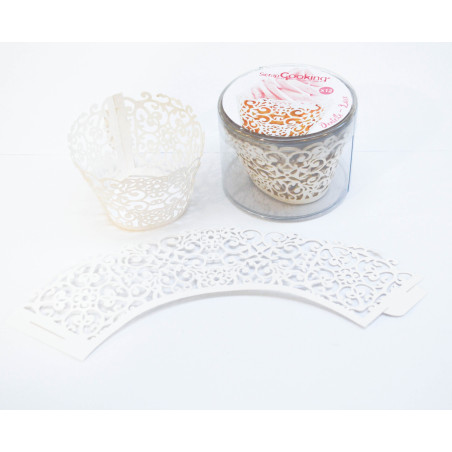 Contour cupcake Dentelle x12 - ScrapCooking