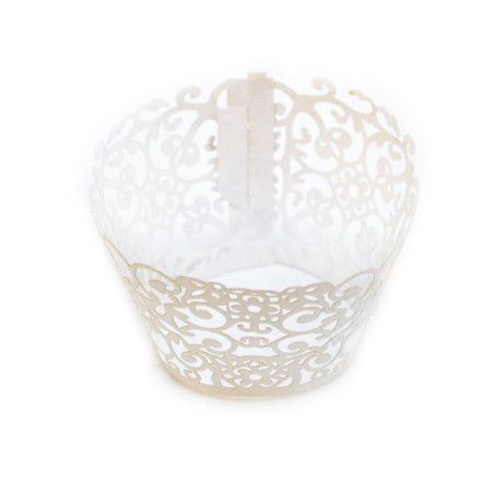 Contour cupcake Dentelle x12 - ScrapCooking