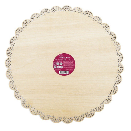 Plateau présentation bois 29cm - Scrapcooking